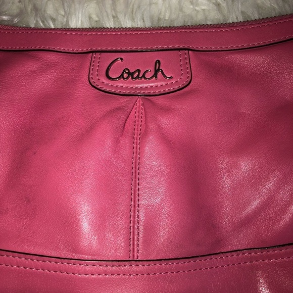 COACH Punch Park Leather Pink Convertible Crossbody Bag - Picture 4 of 12